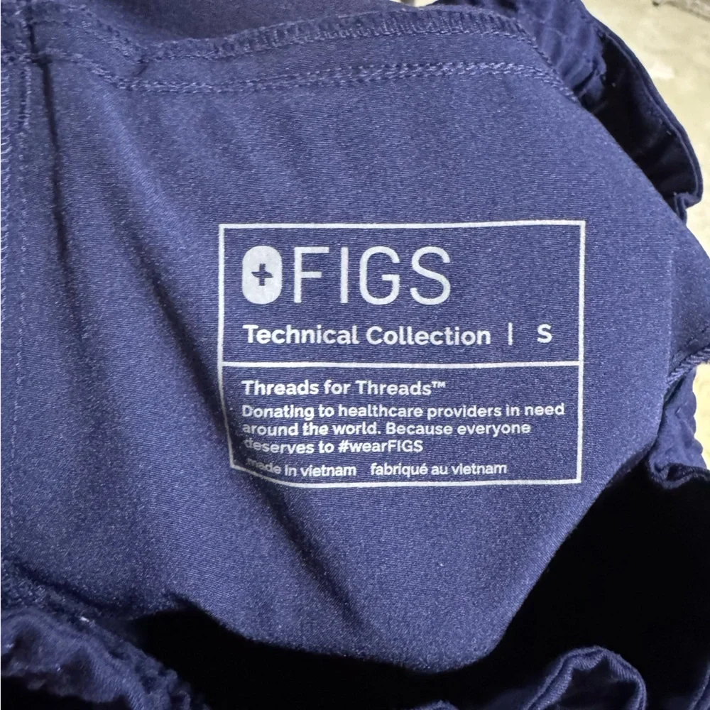 FIGS Navy Blue Technical Collection Jogger Scrub Pants - Picture 5 of 6